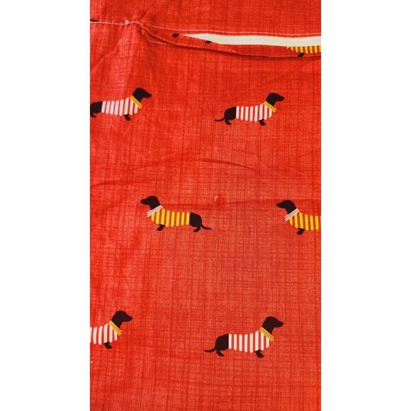 Dachshund Weiner Dog Decorative Red Pillow Sham Cover Case Zip Closure 21"x29" - Picture 7 of 10